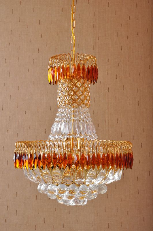 Repaired Chandelier with Crystals